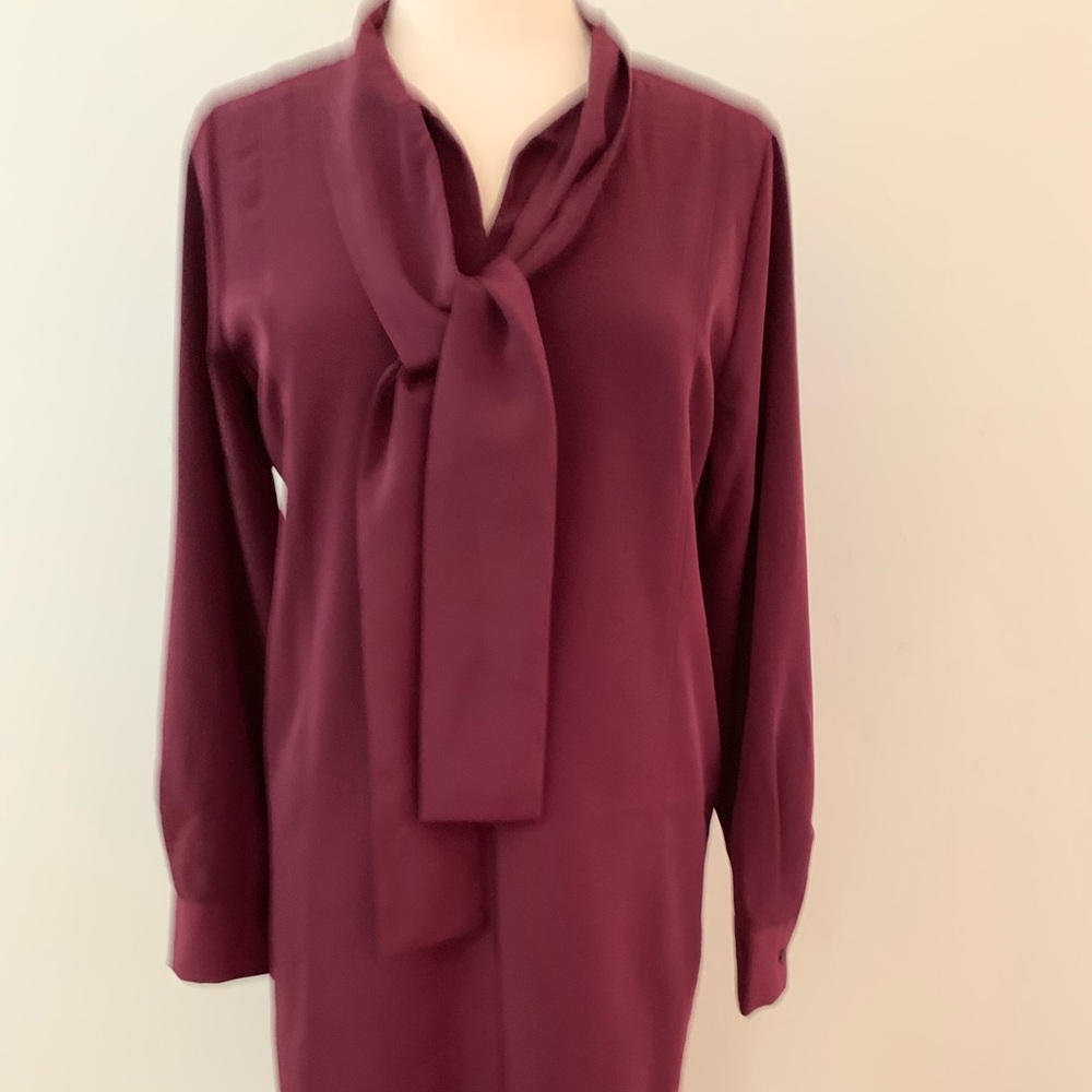 NWT deep maroon long sleeve dress by The Limited